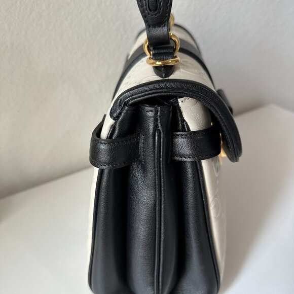 GUCCI Calfskin GG Monogram Top Handle White Bag Limited Edition - Picture 7 of 8